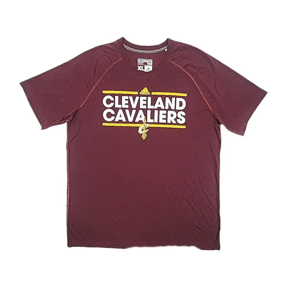 Adidas Cleveland Cavaliers Ultimate Tee T-Shirt Men Sz XL NBA Basketball CAVS